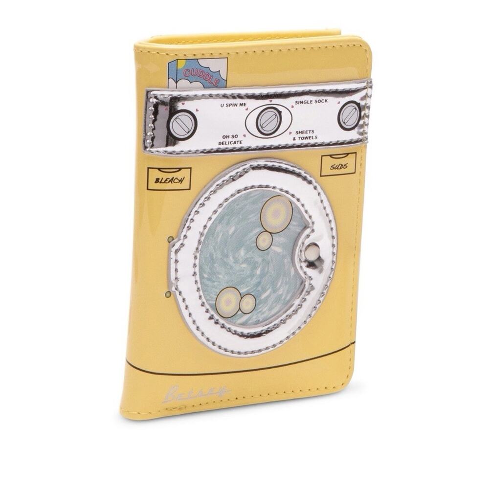 Betsey Johnson Kitsch Spin Me Bi-Fold Yellow Wallet BJ34665M New Sealed - Picture 3 of 13